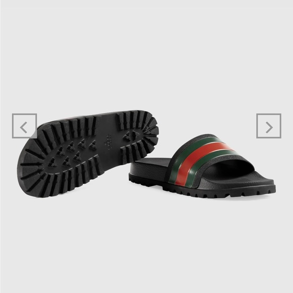 Gucci Rubber Web Slide Sandal - Picture 8 of 12
